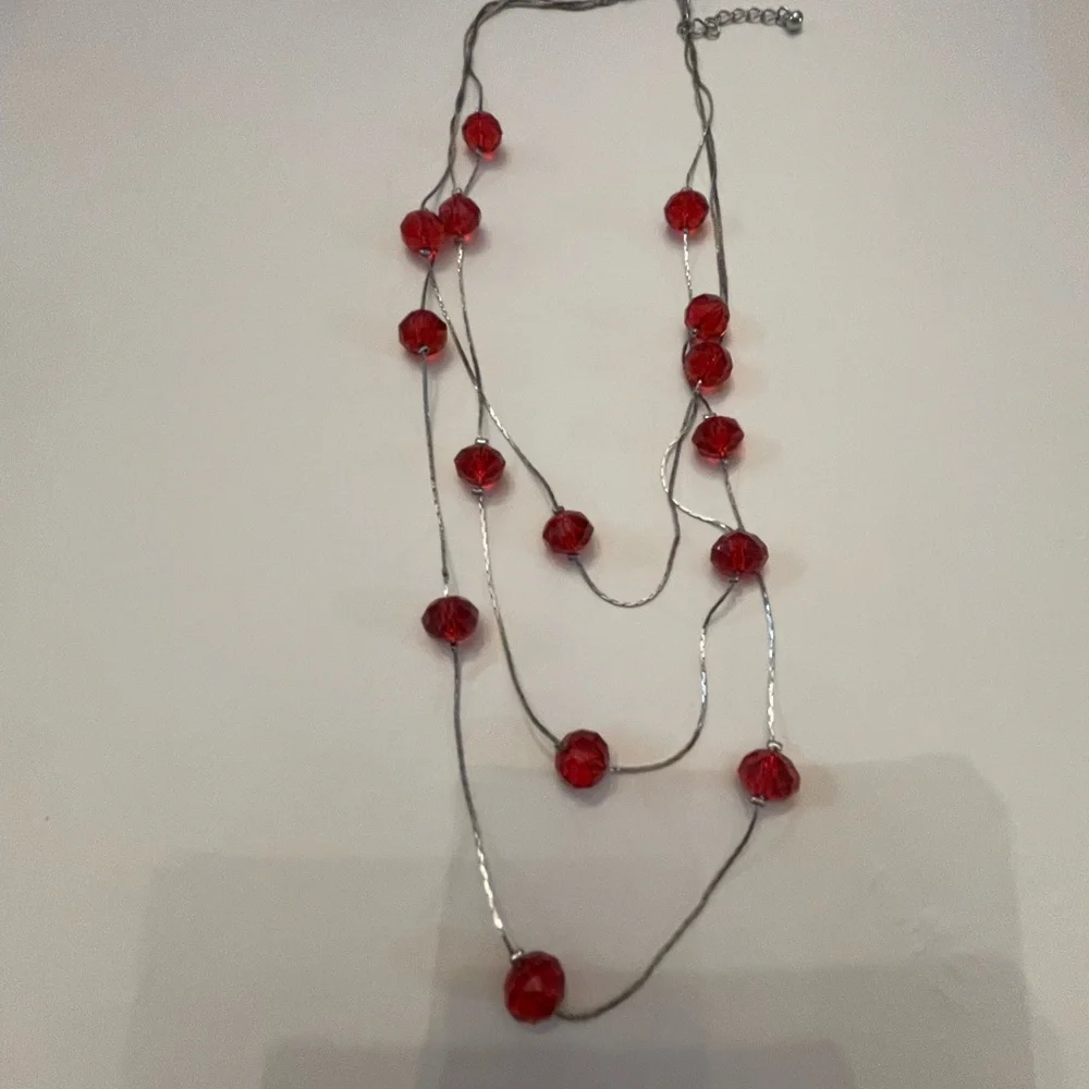 Elegant Orange Beaded Necklace